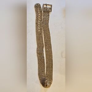 Vintage Gold Tone Rhinestone Ladies Belt